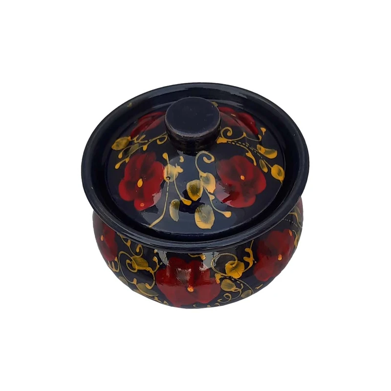 قندان سفالی طرح گل کد G